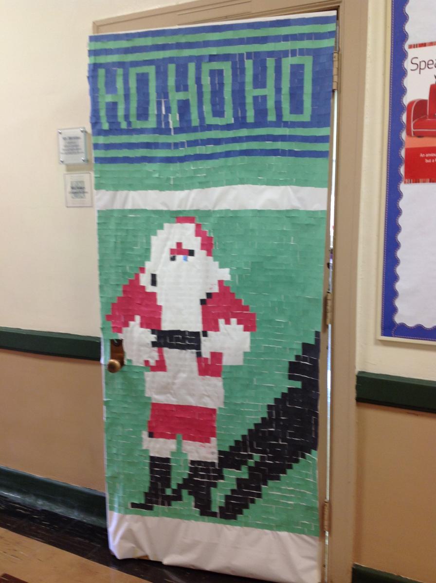 Christmas Door Decoration Contest Phil Mont Christian Academy