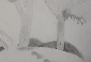 Charlie L Landscape Drawing