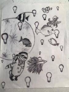 Hannah W- Pop Surrealism (Aquarium Universe)