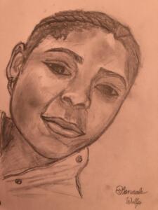 Hannah W- face drawing