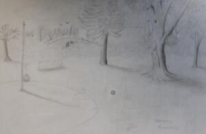 Jeremy F Landscape Value Drawing