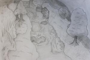 Loren F Landscape Value Drawing