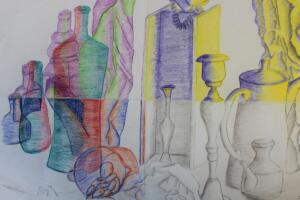 Moses H Color Theory Still Life Drawing